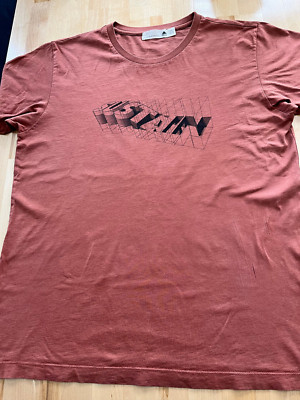 BASIC HOUSE ''Sustain'' Graphics Mauve Tshirt - Men's Sz S