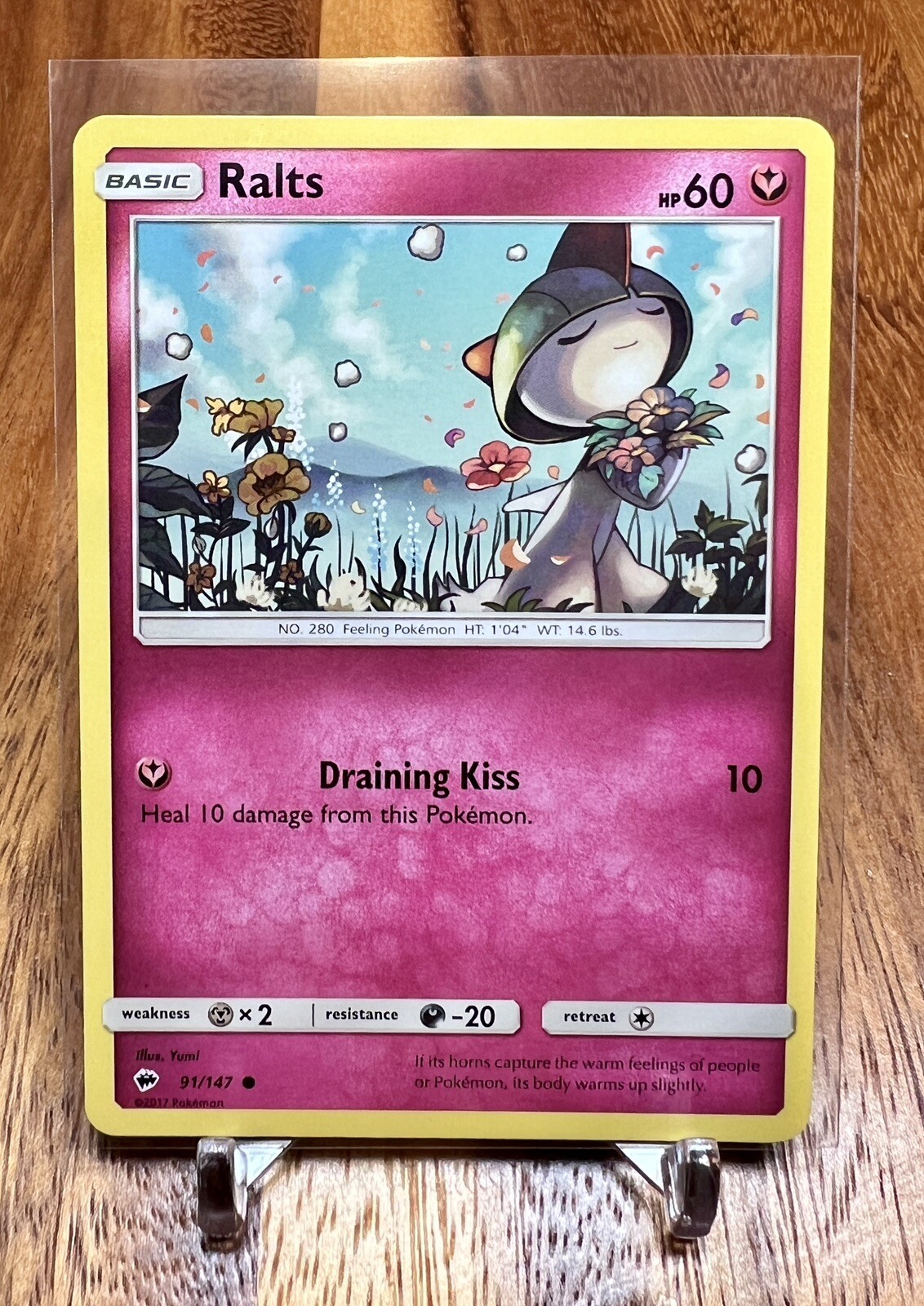 Ralts 91/147 Burning Shadows Pokemon Card NM