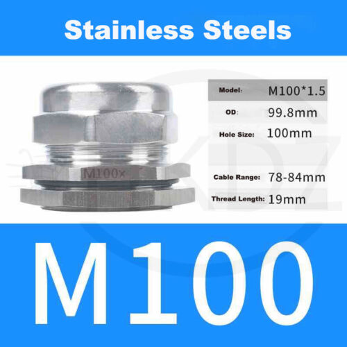 Kabelverschraubung PG7-PG63 Metrisch Metal Verschraubung M10-M100 Edelstahl IP68 - Bild 93 von 118