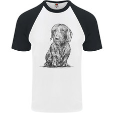 Un Cane Bassotto Uomo S/S Baseball Maglia
