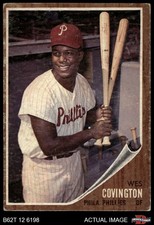 1962 Topps #157 Wes Covington Normal Tint Phillies COMMON VARIATION 1 - POOR