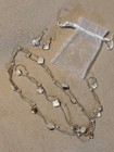 White Stone Costume Necklace And Earrings Set — photo 10
