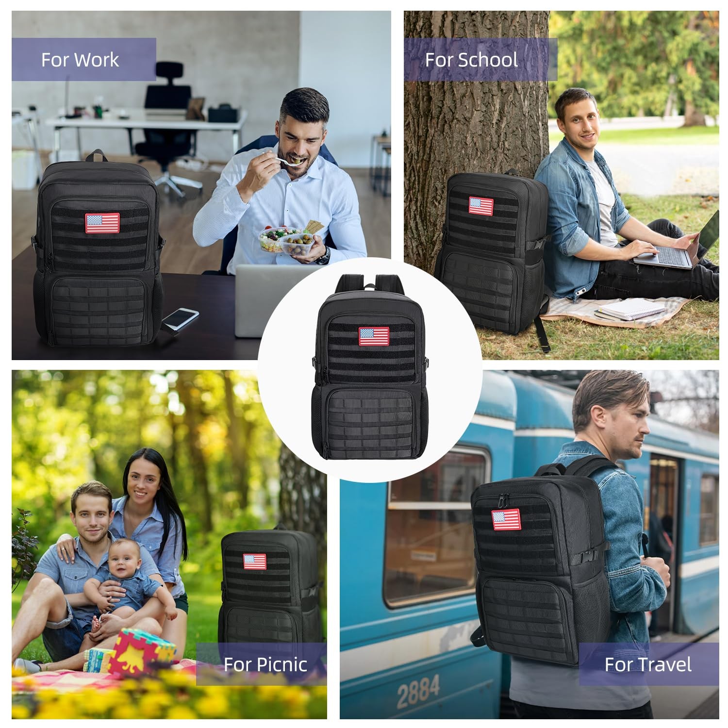 Lunch Backpack, Work Backpack with Insulated Cool… - image 7