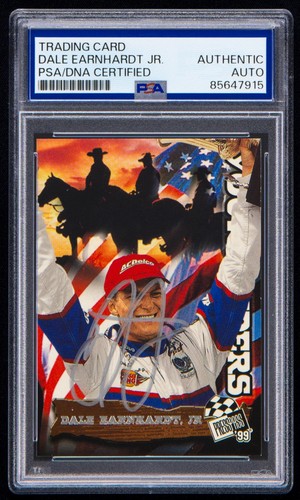 Dale Earnhardt Jr Signed 1999 Press Pass Card #58 (PSA) NASCAR Racing Auto