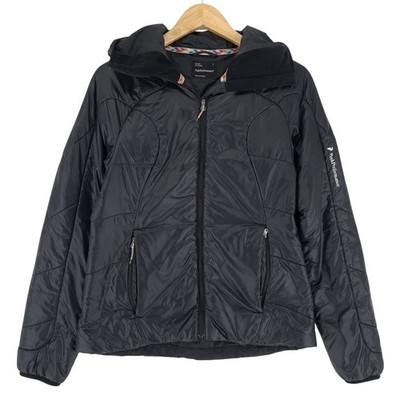 Peak Performance Casual Jacket Women Black Hooded Pa7 Size S