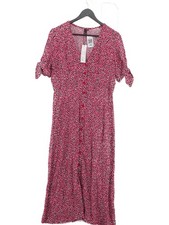 Nobody's Child Shirt Midi Dress UK12 in Pink