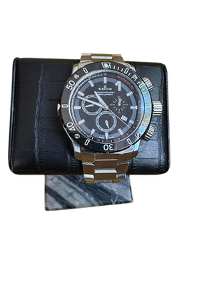 小勢様① Edox Chronoffshore-1 Chronograph Steel Black Dial Quartz Mens