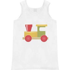 'Colourful Wooden Train' Adult Vest / Tank Top AV058031