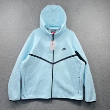 Nike Tech Fleece Windrunner Full Zip Hoodie Mens 2XL Glacier Blue HV0949-474 NWT