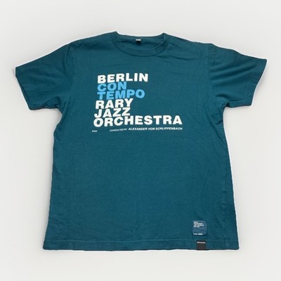 VTG Berlin Contemporary Jazz Orchestra T Shirt ECM 1408 Size Medium Teal Shirt