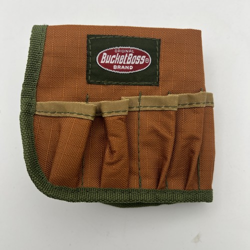Original Bucket Boss Brand Khaki Canvas Mug Cozy Pen Pencil Holder