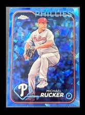 2024 Topps Chrome Update Sapphire Michael Rucker #USCS140 Phillies Refractor