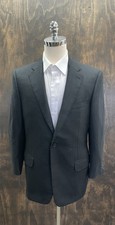 Ermenegildo Zegna Vintage Cashmere Herringbone Sports Jacket in Black Size 40 R