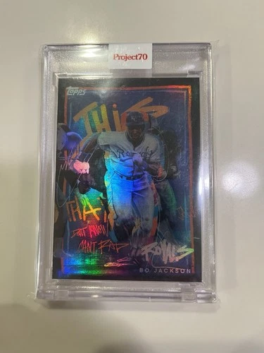2021 TOPPS PROJECT 70 #449 BO JACKSON by CHUCK STYLES Rainbow Foil /70 SSP RARE