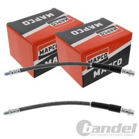 2X Mapco BremsschlÄUche Bremsschlauch Hinten Vorne Passend FüR CitroËN C15 Peuge