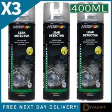 3 x MOTIP PRO LEAK DETECTOR SPRAY 400ML FOR TRACES LEAKS IN GAS PIPES SPRAY ON