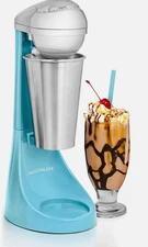 Nostalgia Two-Speed Electric Milkshake Maker and Drink Mixer, Blue 