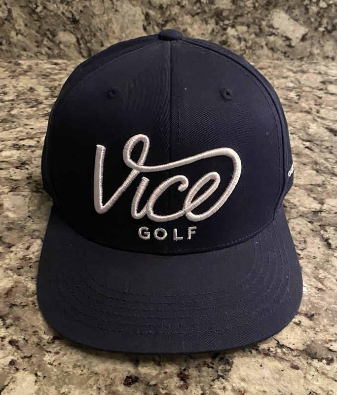 Vice Golf Hat Snap Back Navy Preowned