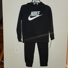 Nike NWT 2 piece hoodie set black boys size 7