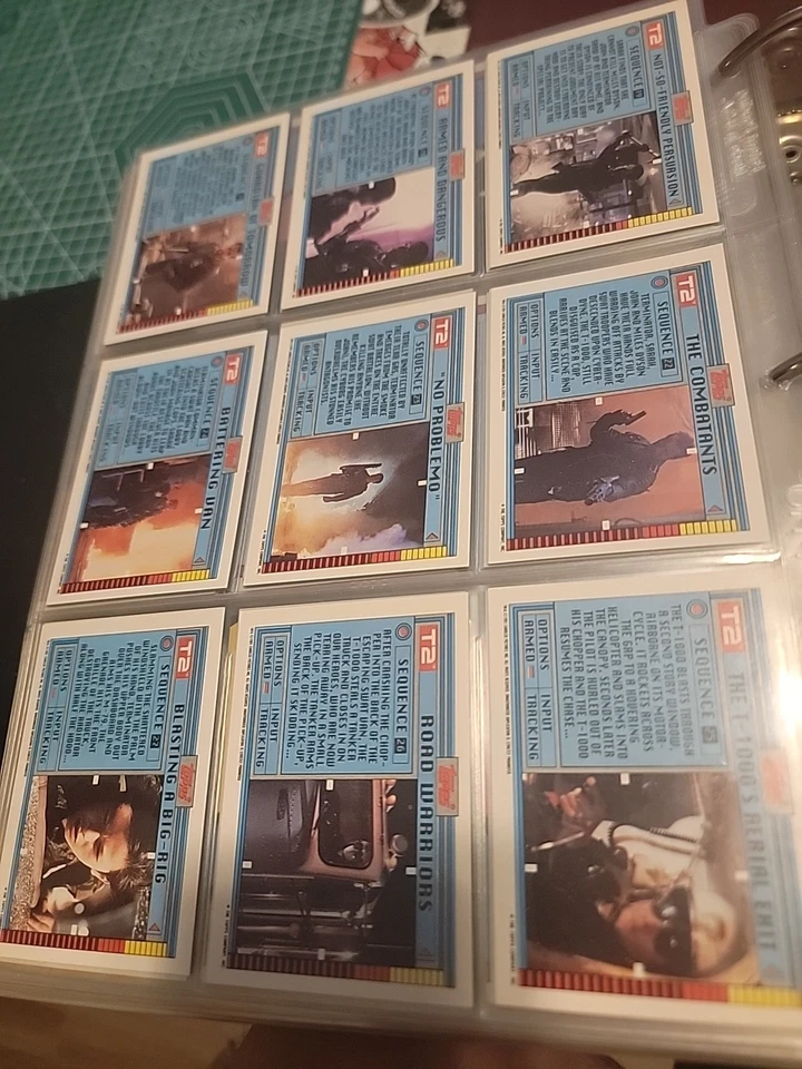 Lote de juegos de tarjetas coleccionables de películas Terminator Judgment Day T2 1991 1+2 - 140+138 tarjetas Foto 3 de 4