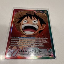 Bandai Monkey D. Luffy Leader Carrying on His Will OP13-001 Alternate Art Foil