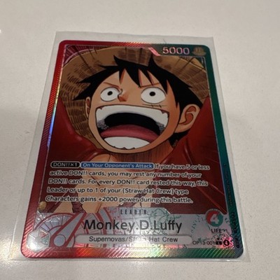 Bandai Monkey D. Luffy Leader Carrying on His Will OP13-001 Alternate Art Foil