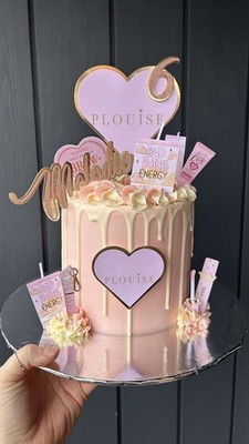 Personalisiertes Plouise Tortenaufleger Set beliebiger Name/Alter Geburtstag Make Up