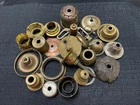 Lot Vintage Original Brass Lamp Chandelier Light Hardware Parts Repair Restore