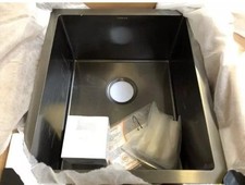 Lavello sottolavello in quarzo nero pollici singolo lavello cucina con vista inferiore