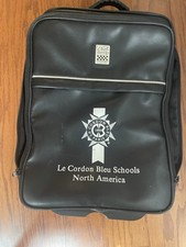 Le Cordon Bleu Schools North America Black Chef Travel Carry Tools Case/Backpack