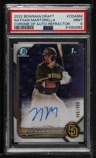 2022 Bowman Draft Chrome Pick Refractor Nathan Martorella PSA 9 MINT Auto 10yf