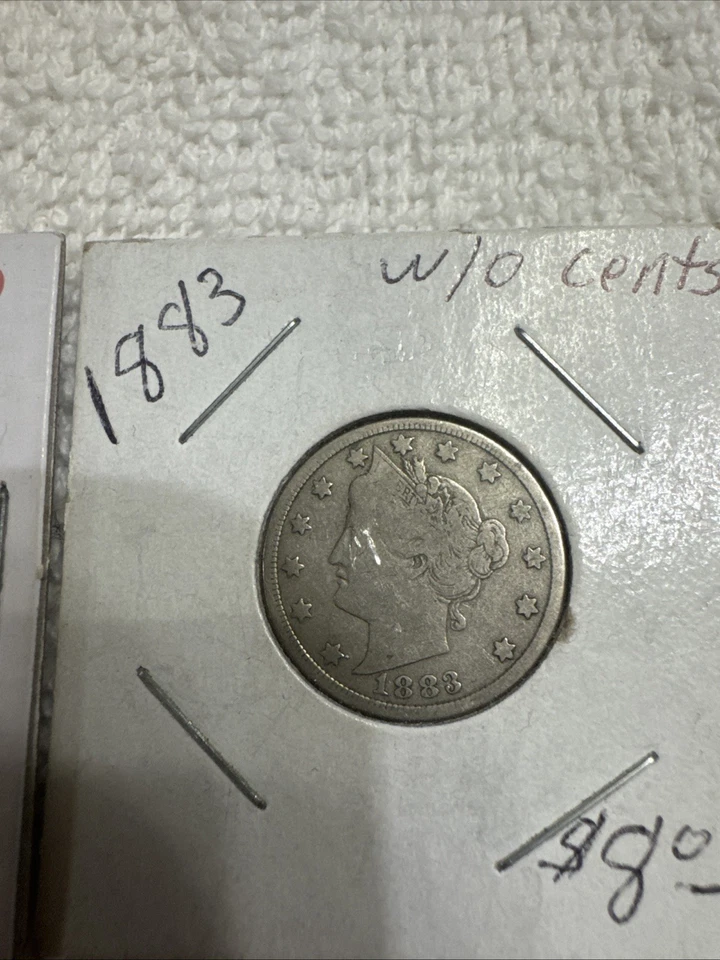 Mixed Lot of 3 1968-S Lincoln Cent 1968-P Roosevelt Dime & 1883 Liberty V Nickel - Image 4 of 4