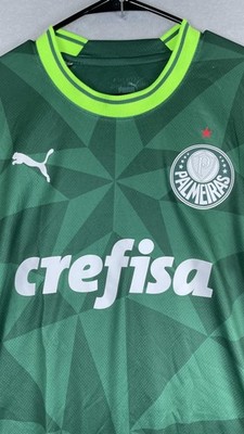Palmeiras Jersey Mens Medium Green Brasileirao Soccer Puma DryCell