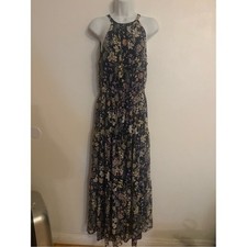 Summer sundress wedding guest/garden party flowy floral Maxi Dress