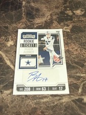 Brandon Aubrey 2023 Contenders Playoff Ticket Auto Autograph Cowboys