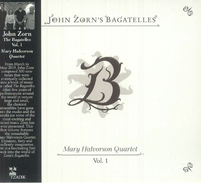 ZORN, John/MARY HALVORSON QUARTET - The Bagatelles Vol 1 - CD with obi-strip