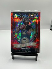 2021 Panini Prizm Draft Picks - Crusade Jamie Newman #174 Red Ice Prizm (RC)