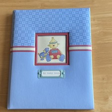C.R. Gibson Baby Bots Robots My Baby Book Memory Book Blue Boys B2-9021