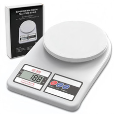Digital Kitchen Scale 22Lb/10Kg Capacity, Stainless Steel Food Scale with Oz/G U