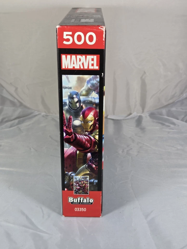 Marvel Iron Man 500 Piezas Buffalo Games Puzzle 15" x 21.25" NUEVO Precintado Foto 3 de 4
