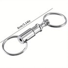 Detachable Keychain Quick Release Double Ring Key Holder Key Rings — photo 6