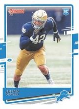 2020 Panini Donruss Julian Okwara Rookie Card #294 Detroit Lions. rookie card picture
