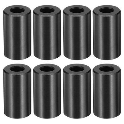 8 Stück M6 Aluminium Abstandshalter M6 IDx1/2'' ODx7/8'' Länge Schwarz