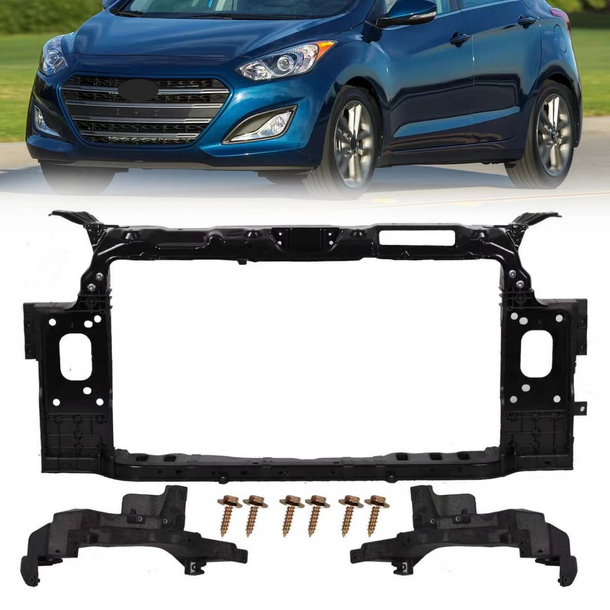 Radiador De Motor Completo Para Hyundai Elantra 2.0L 2017-2020 - Aluminio/plástico, 2 Años Garantía