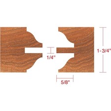 C2189 Entry Doors 6 pc. Stile & Rail Set - Roman Ogee, 1-1/4" Bore
