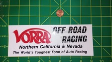Vorra Off Road White Sticker Decal Old Stock Original Racing Vorra Off Road White Sticker Decal Old Stock Original Racing