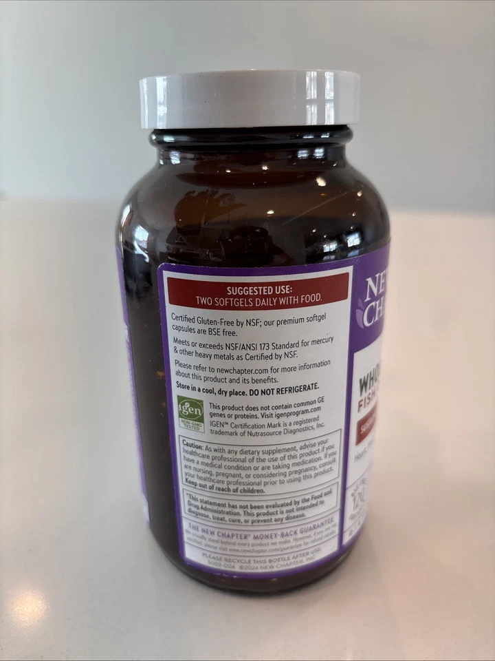 全新 Chapter Wholemega 鱼油 120 粒 Omega-3 D3 Astaxanthin — 第 4/4 张图片