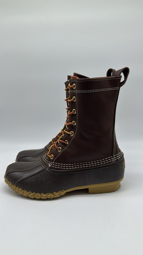L.L.Bean Men’s Leather Waterproof Hunting Duck Bean Boots Size 8 M(D) USA VTG