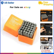 Metal Stamps Set 36Pcs Steel Number Letter Punching Jewelry Craft HRC 58-62