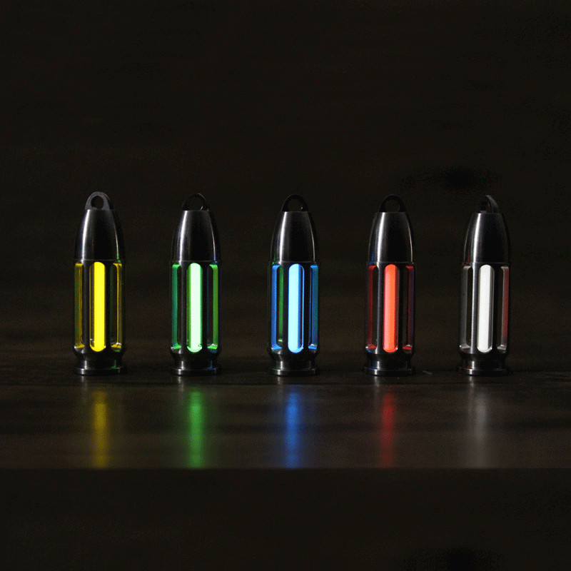 1PC 3x22.5mm Glass Tube Night Luminous 25 Years Lamp Tube w/ Titanium Enclosure